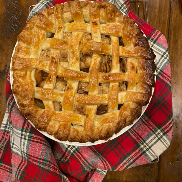With just the right balance of sweet and tart along with the buttery, flaky pie dough, this is the perfect apple pie from scratch recipe. The lemon zest and juice combined with the caramelized sweetened condensed milk adds a rich and complex blend of flavors. This apple pie is the best dessert for any occasion.